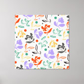 Doodle Garden Canvas Afdruk (Voorkant)