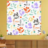 Doodle Garden Canvas Afdruk (Insitu (Woonkamer))