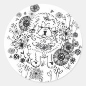 DOODLE GARDEN Chow stickers (Voorkant)