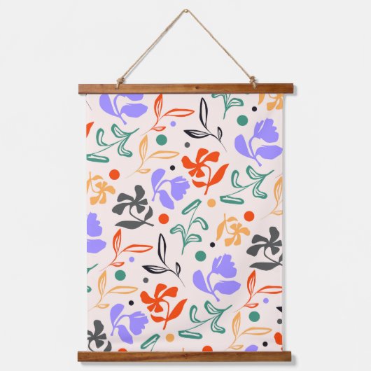 Doodle Garden Hangend Wandkleed (Voorkant)