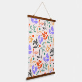 Doodle Garden Hangend Wandkleed (Gebogen)