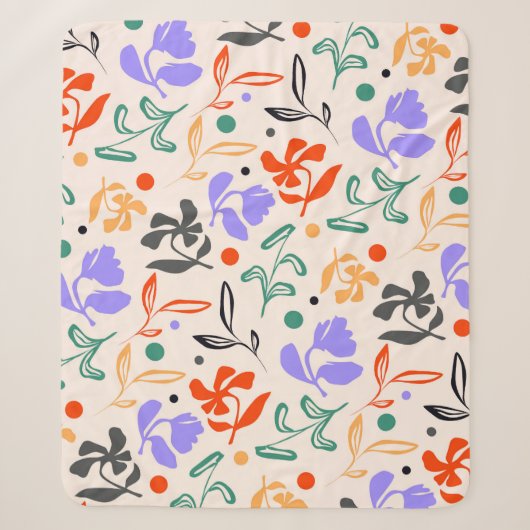 Doodle Garden Sherpa Deken (Voorkant)