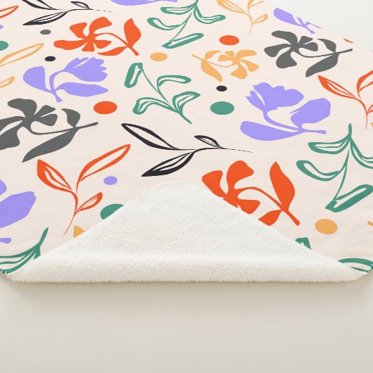 Doodle Garden Sherpa Deken (3/4)