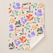 Doodle Garden Sherpa Deken (Voorkant)