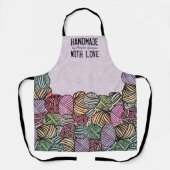 Doodle garens breien haakwerk homespun, gepersonal schort (Voorkant)