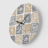 Doodle geometrisch,  abstract patroon. grote klok (Hoek)