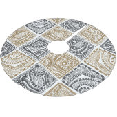 Doodle geometrisch,  abstract patroon. kerstboom rok (Gekanteld)