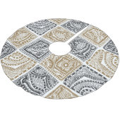 Doodle geometrisch,  abstract patroon. kerstboom rok (Gekanteld)