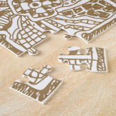 Doodle geometrisch,  abstract patroon. legpuzzel (Zijkant)