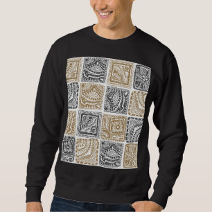 Doodle geometrisch, abstract patroon. trui