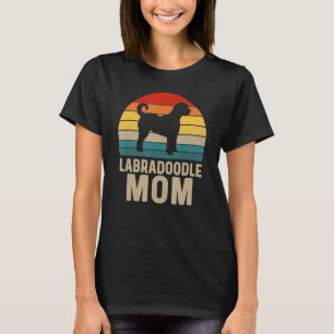 Doodle Goldendole Retro Labradoodle mama Dog T-shirt