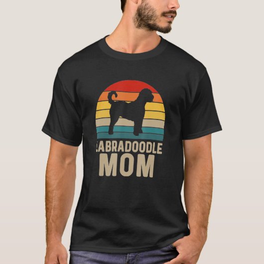 Doodle Goldendoodle Retro Labradoodle Moeder Hond T-shirt (Voorkant)