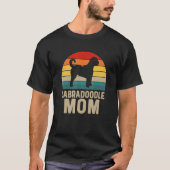 Doodle Goldendoodle Retro Labradoodle Mom Dog T-shirt (Voorkant)