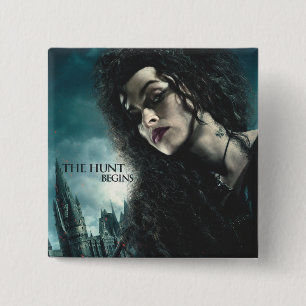 Doodle Hallows - Bellatrix Lestrange 2 Vierkante Button 5,1 Cm