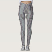 doodle hand drawn lines leggings (Voorkant)