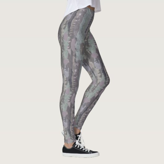 doodle hand drawn lines leggings (Rechts)