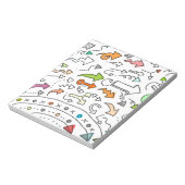 Doodle Hand Drawn Sketchy Arrow Patroon Notitieblok (Linkerzijde)