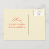 Doodle hart en vogels blij moeders dag briefkaart (Achterkant)