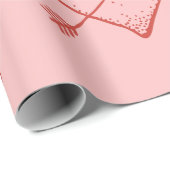 DOODLE HART MET ARROW VALENTIJNS's Wrapping Paper Cadeaupapier (Rol Hoek)