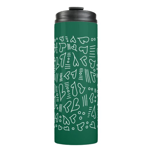 Doodle harten 35 thermosbeker (Voorkant)