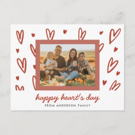 Doodle Heart Foto Valentijn Greeting Briefkaart