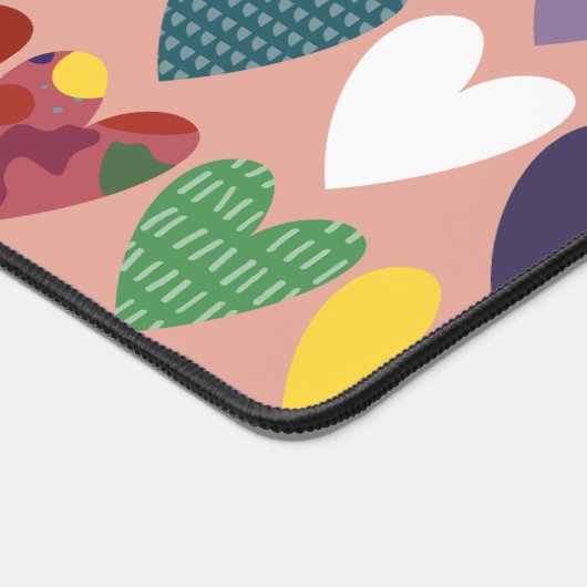 Doodle Heart Harmony Abstract Bureaumat (Hoek)