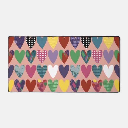 Doodle Heart Harmony Abstract Bureaumat (Voorkant)