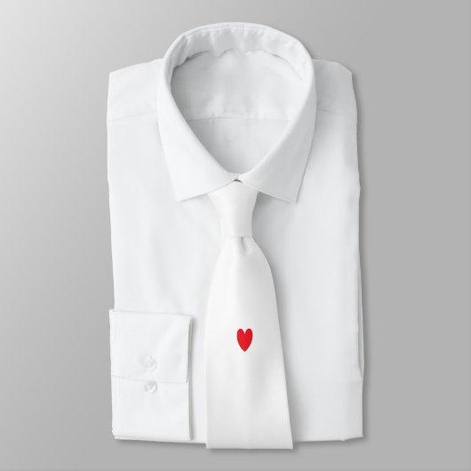 Doodle Heart Patronen Red White Colours Gift Stropdas (Gebonden)