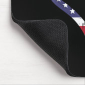 Doodle Heart US American Flag Memorial Day 4e van Muismat (Hoek)