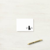 Doodle Heartbeat Post-it® Notes (Op bureau)