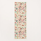 Doodle Hearts Patroon Yogamat (Voorkant)