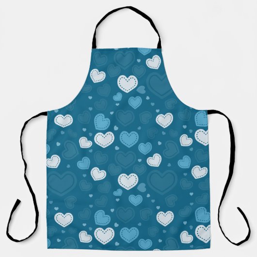 Doodle Hearts Schort (Voorkant)