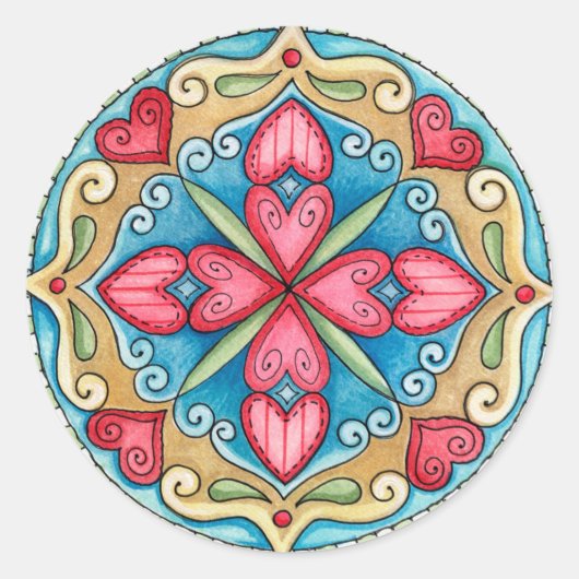 Doodle Hearts - Stickers (Voorkant)