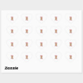 Doodle helemaal leuk Grappige Goldendoodle Kerstma Hart Sticker (Vel)