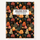 Doodle Herfst bospatroon | Aangepast Notitieboek (Voorkant)