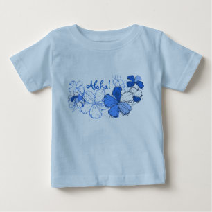 Doodle Hibiscus Baby-T-shirt
