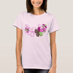 Doodle Hibiscus Dames T-shirt