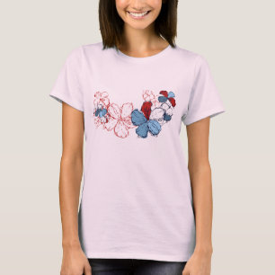 Doodle Hibiscus Dames T-shirt