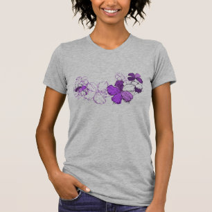 Doodle Hibiscus Dames T-shirt