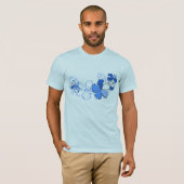 Doodle Hibiscus Mannen T-shirt (Voorkant volledig)