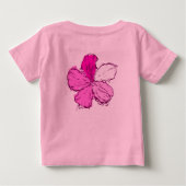 Doodle Hibiscus Toddler T-shirt (Achterkant)