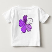 Doodle Hibiscus Toddler T-shirt (Achterkant)
