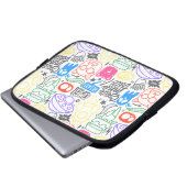 Doodle Hoesje voor laptop en tablet Laptop Sleeve (Voorkant onderkant)