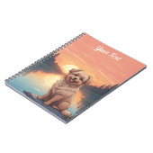 Doodle-hond bij het meer notitieboek (Linkerzijde)