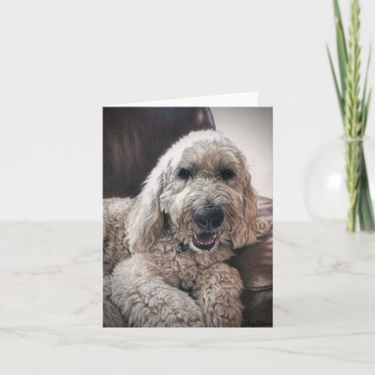 Doodle hond blanco notecard bedankkaart (Voorkant)