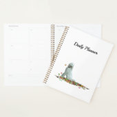 Doodle hond in bladeren dagelijkse planner (Display)