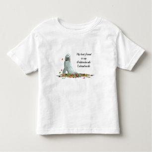 Doodle hond in bladeren peuter T-shirt