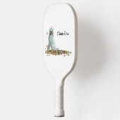 Doodle hond in bladeren pickleball peddel paddle (Links)