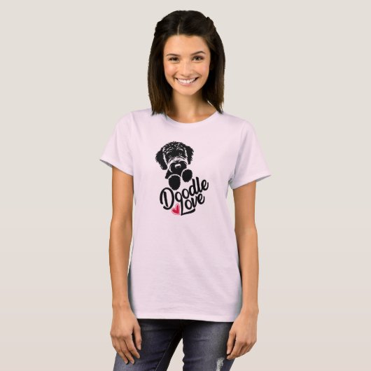 Doodle Hond Liefde T-shirt (Voorkant volledig)