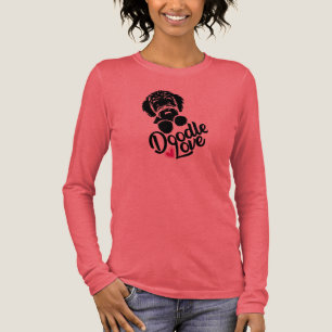 Doodle Hond Liefde Tri-Blend Shirt